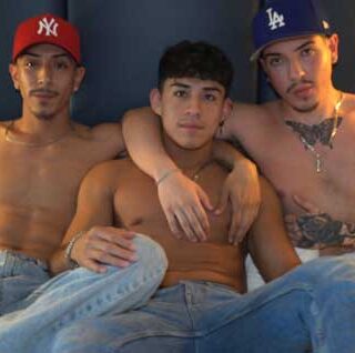 Carlos was excited for his first 3 some, Eddy Blanco and Santo Jorge were ready to stretch him out and open him up! These 2 Hung Papis passed him around, it ain't no fun if his boy can't get none!